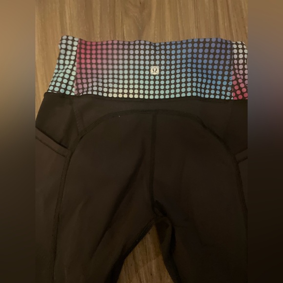 Lululemon all the right places pant black cosmic dot multi size 6 - Picture 6 of 9